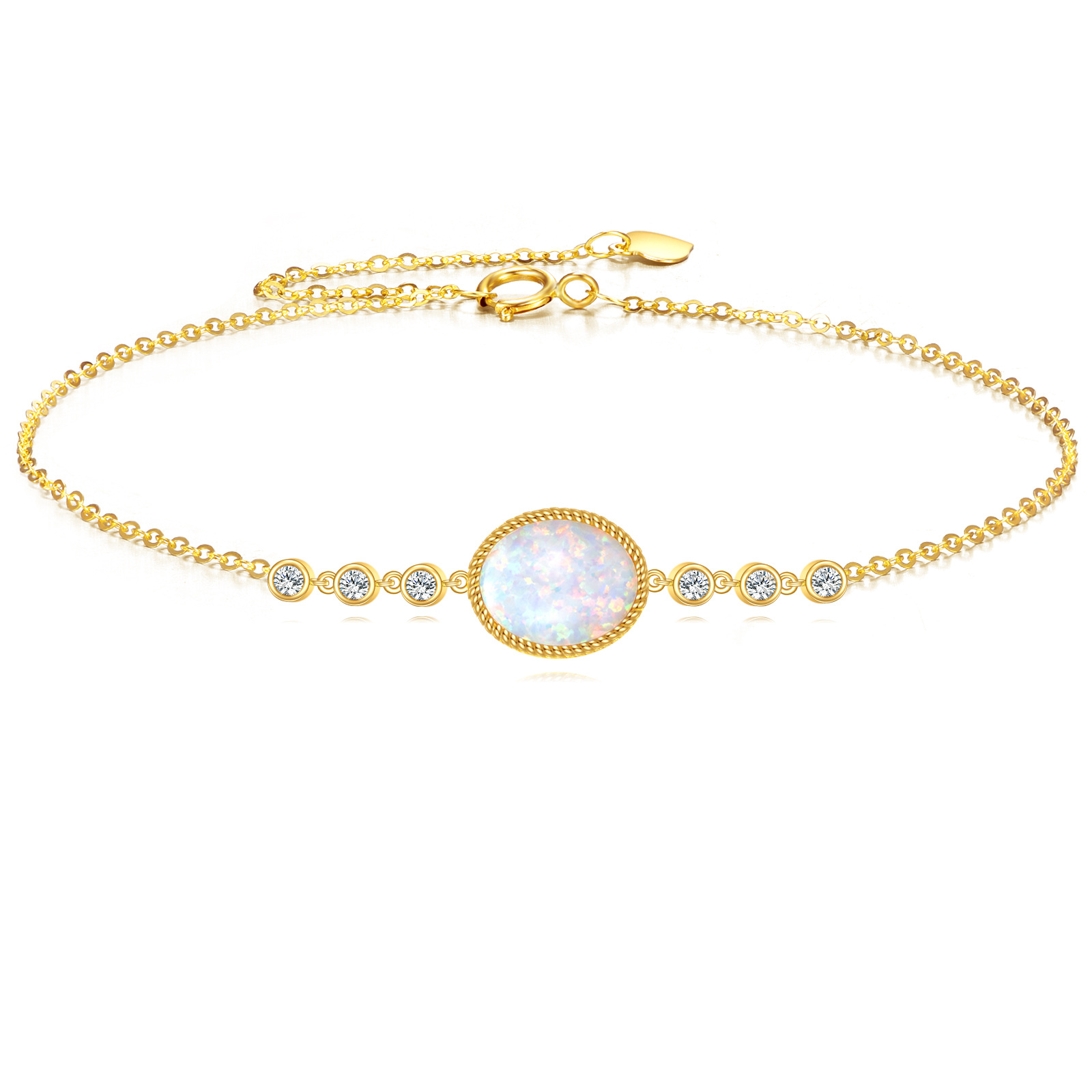 14K Gold Cubic Zirc… - image