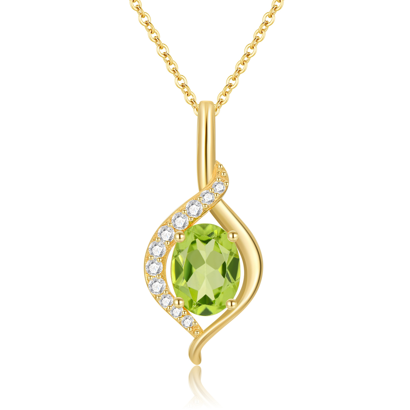 14K Gold Oval Shape… - image