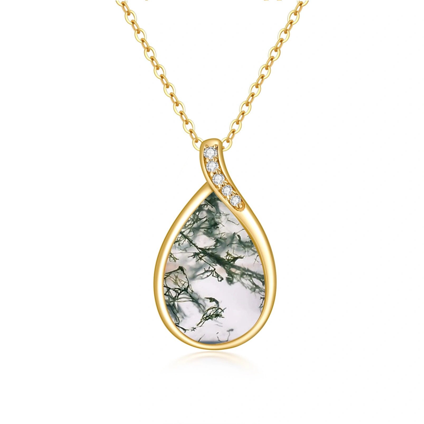 14K Gold Pear Shape… - image