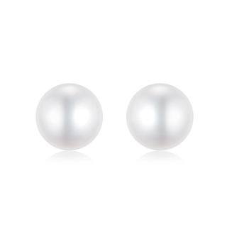 10K Gold Pearl Bead Stud Earrings-53