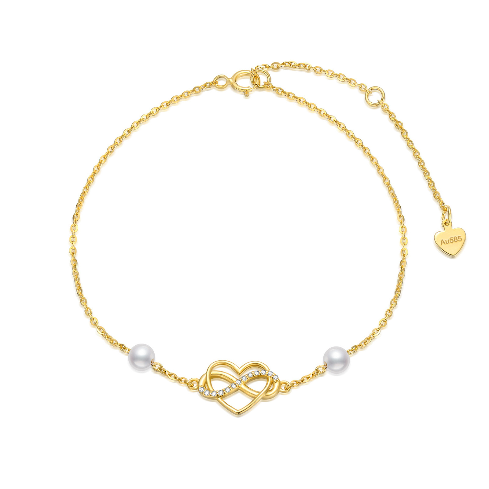 14K Gold Pearl With… - image
