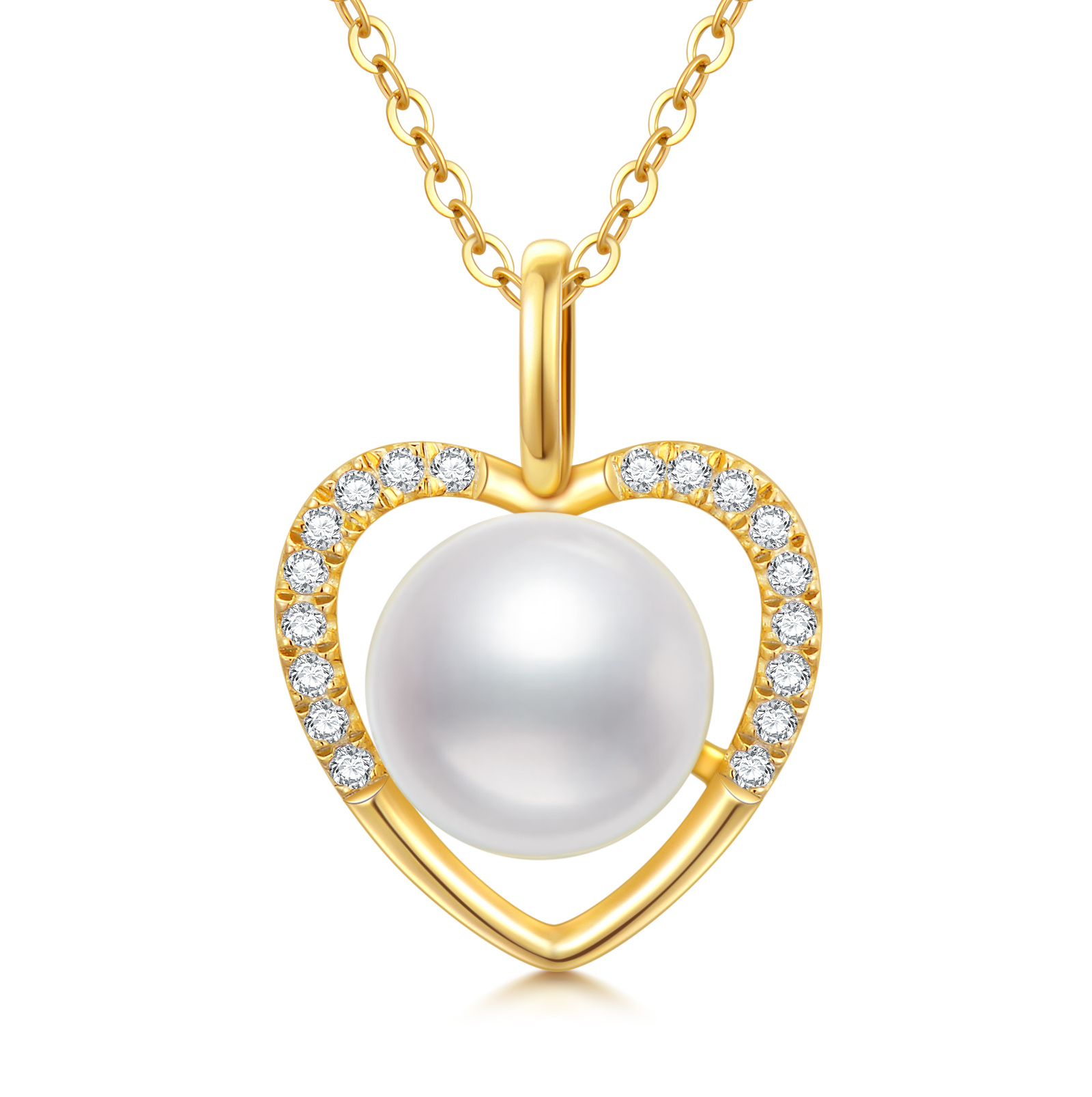 14K Gold Cubic Zirc… - image