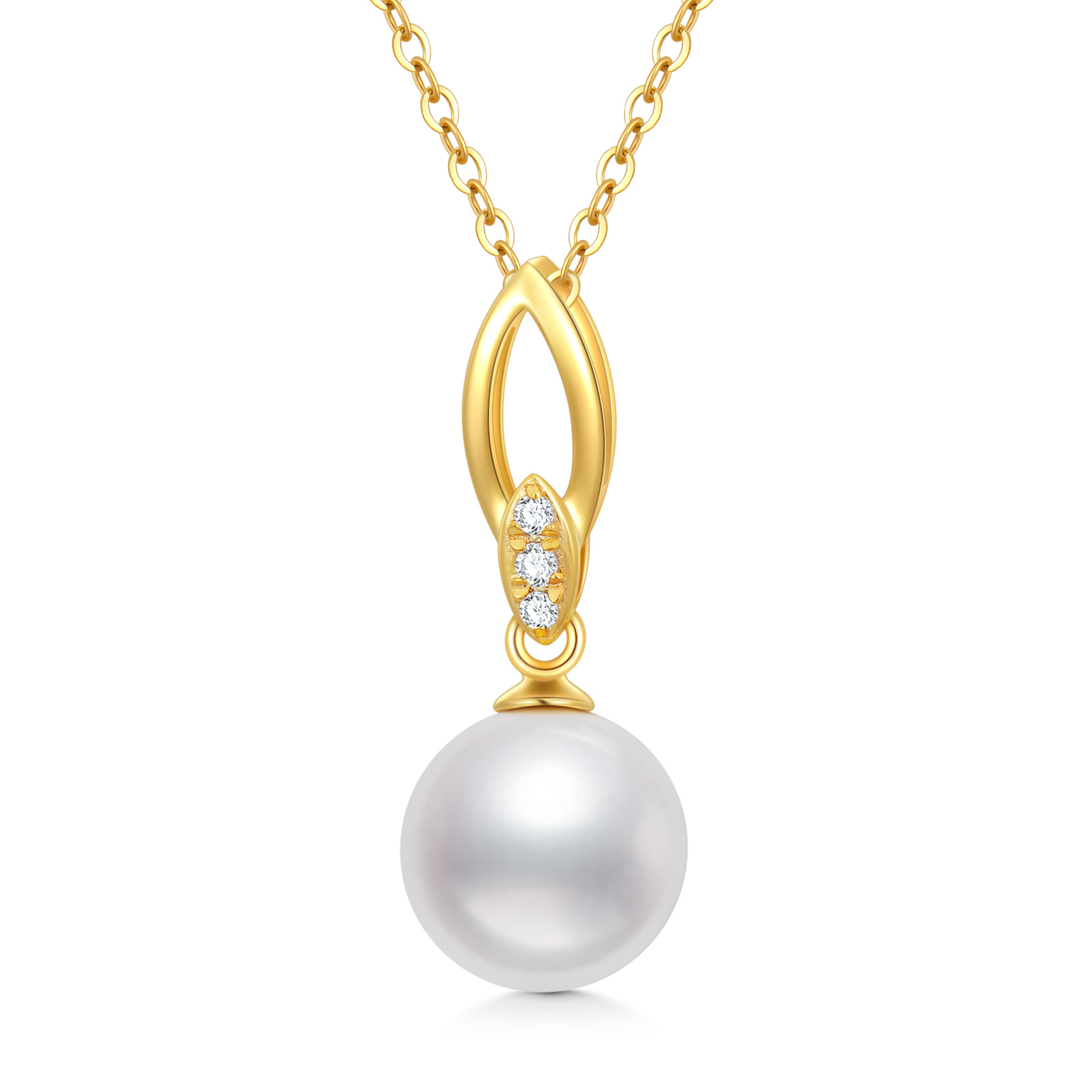 14K Gold Cubic Zirc… - image