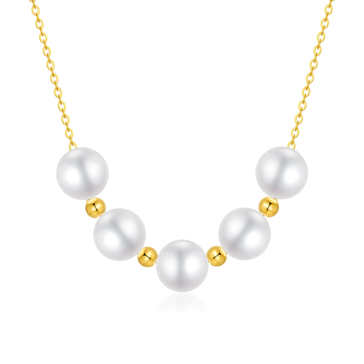 14K Gold Pearl Pend… - image