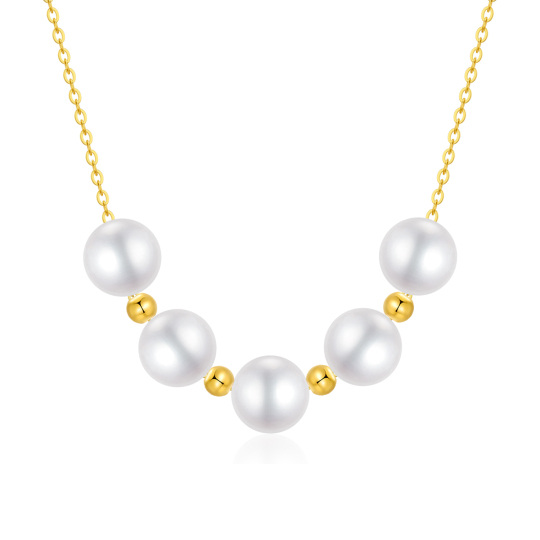 14K Gold Pearl Pendant Necklace