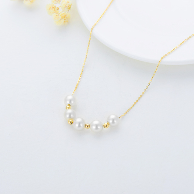 Collier de perles en or 14K-5