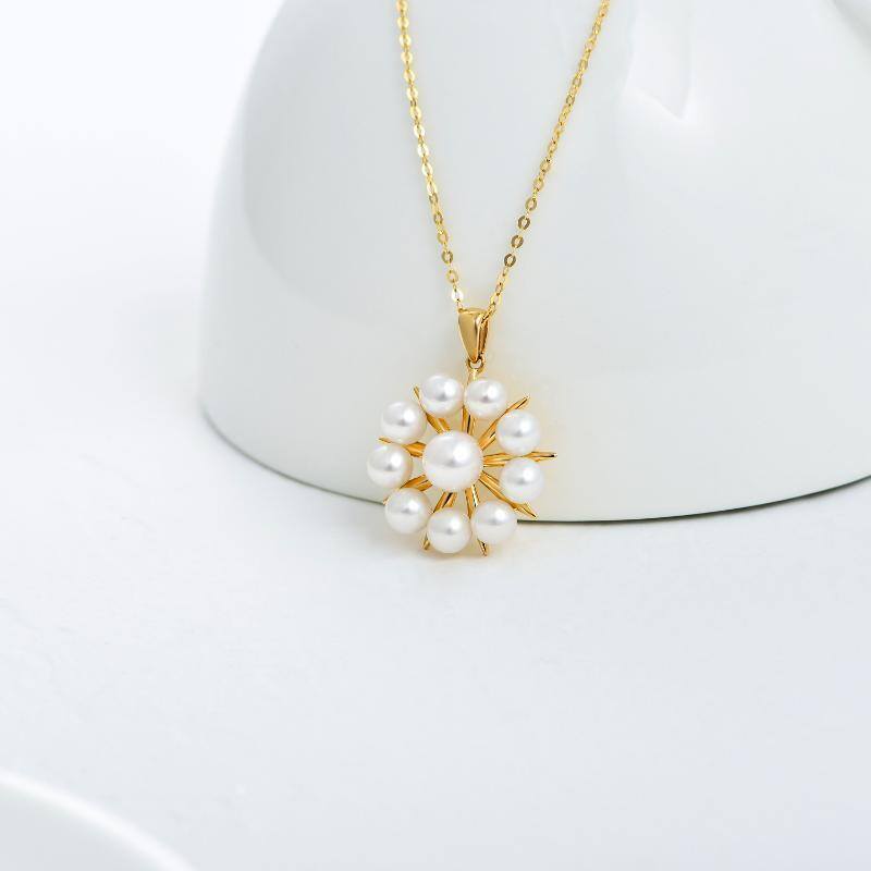 Collier de perles en or 14K-3