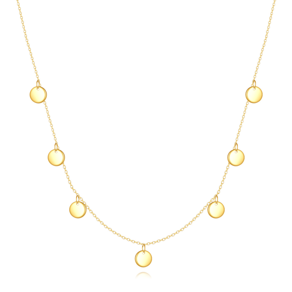 Collana con ciondolo in oro 14K-1