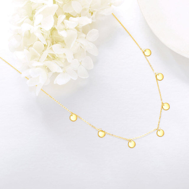 14K gouden hanger ketting-3