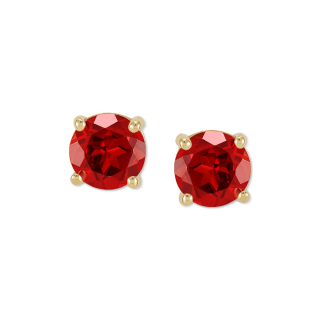 Gold Vermeil Personalized Birthstone Stud Earrings-9