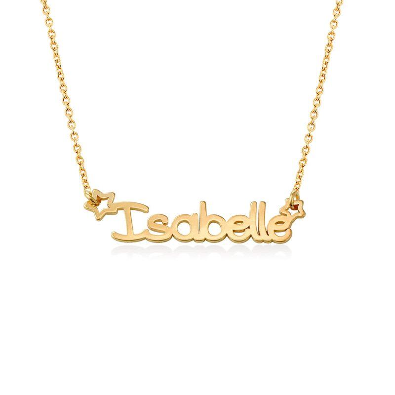 10K Gold & Personalized Classic Name Star Pendant Necklace-33