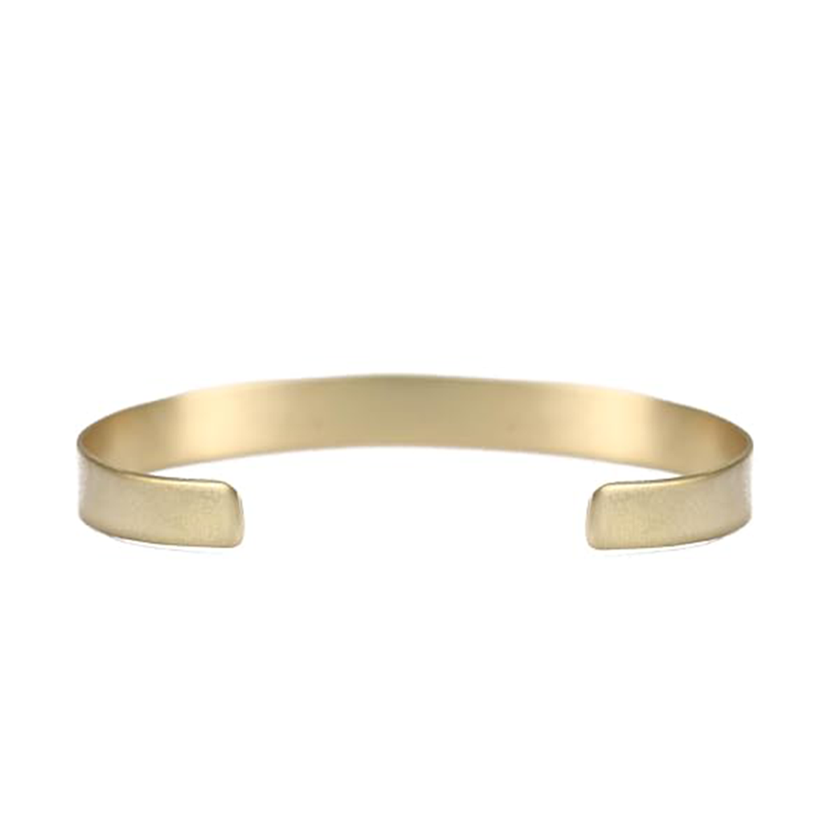 Bracciale rigido con incisione personalizzata in oro 14K per uomo-3