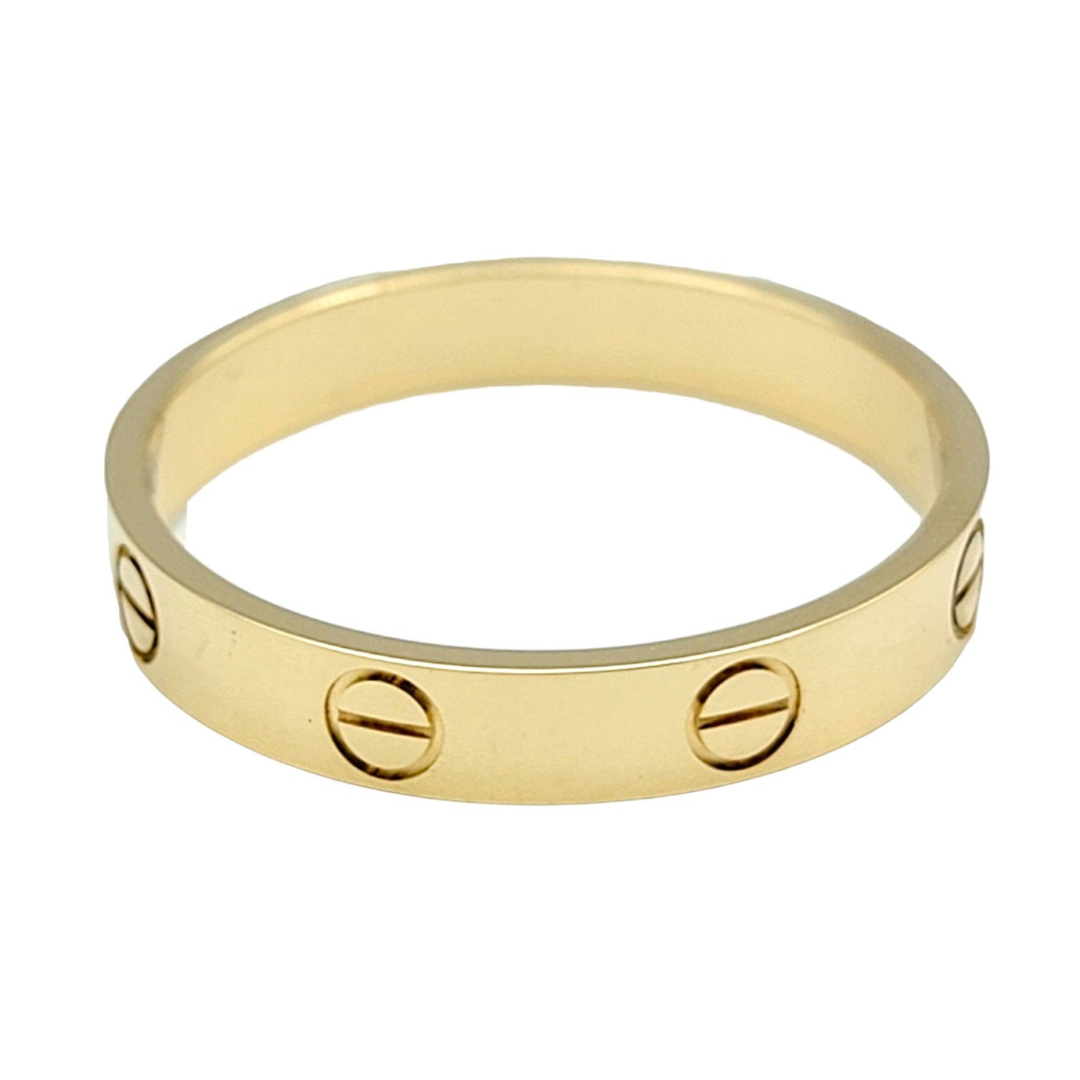 Anillo redondo con grabado personalizado en oro de 14 quilates para mujeres y hombres-1