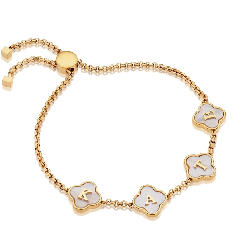 ブレスレット Hei crystal flowers bracelet 4BFT649 Custom Rose Bracelet Personalized Flower Bracelet Mom Gift