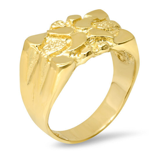 Anel de ouro 14K para homens