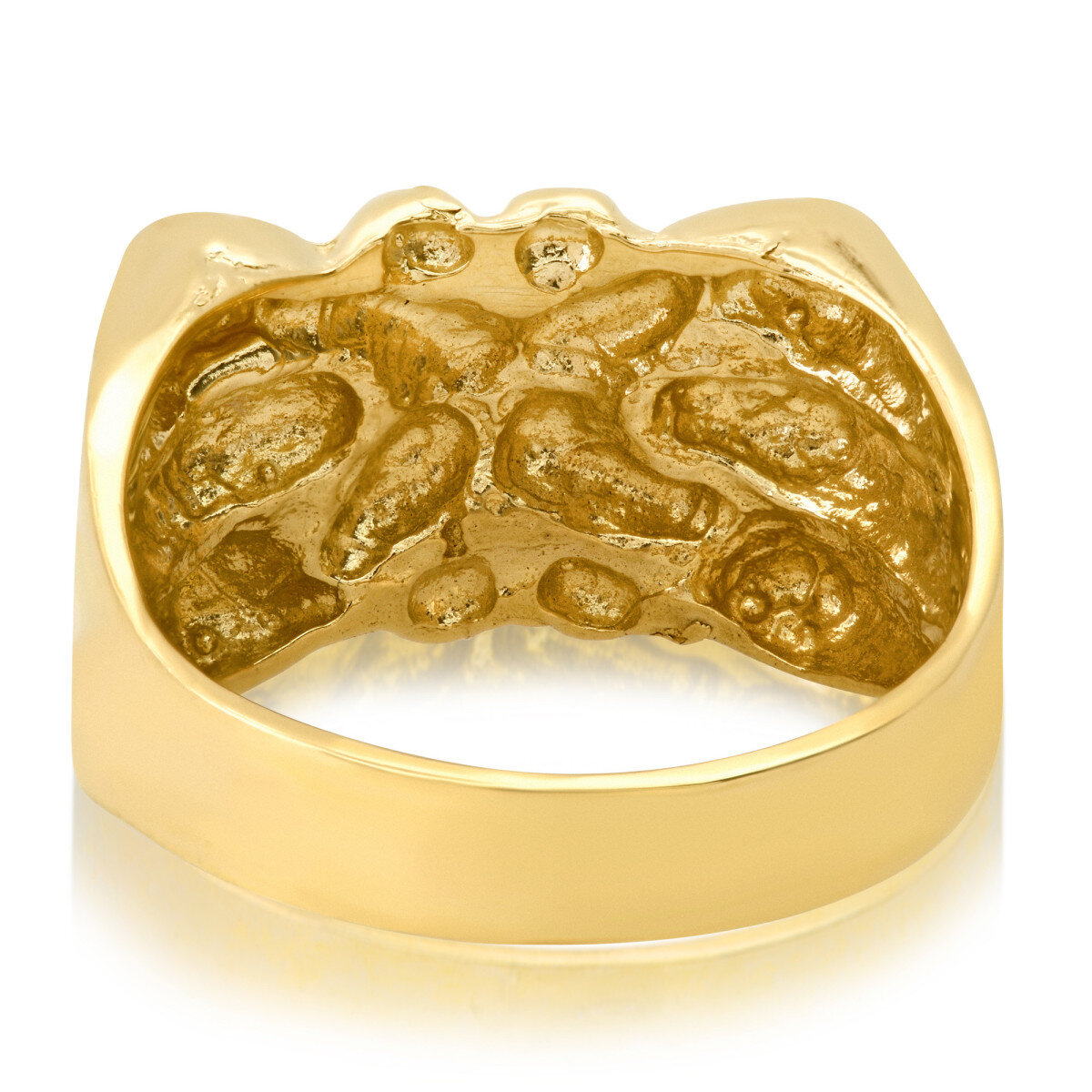 Anillo de oro de 14 quilates para hombre-5