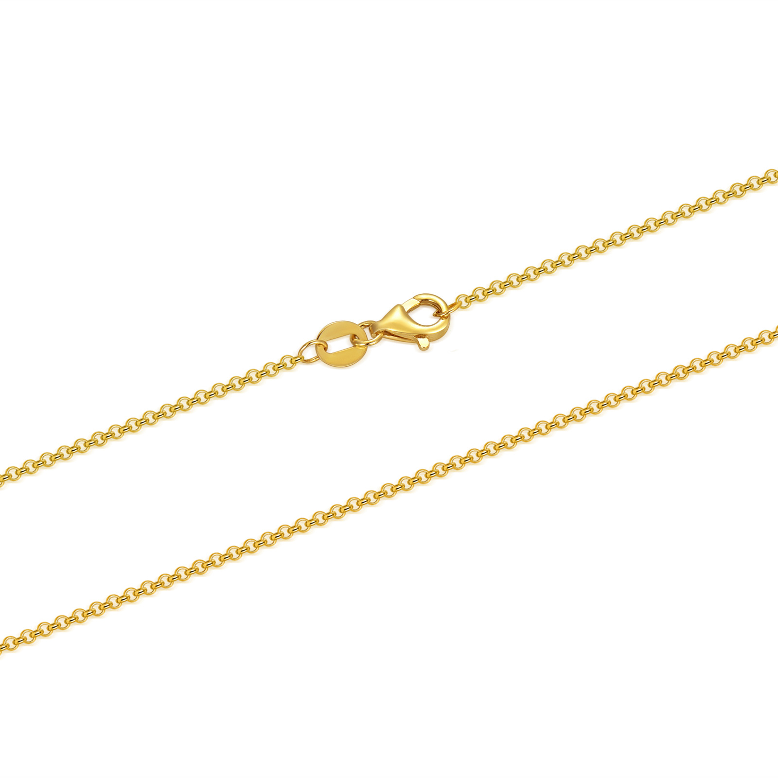 14K Gold Rolo Chain… - image