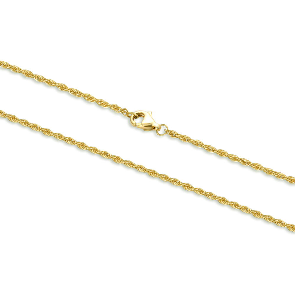 18K Gold Seilkette Halskette-1