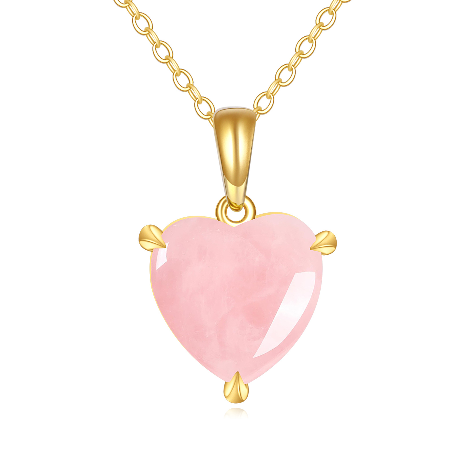 14K Gold Rose Quart… - image