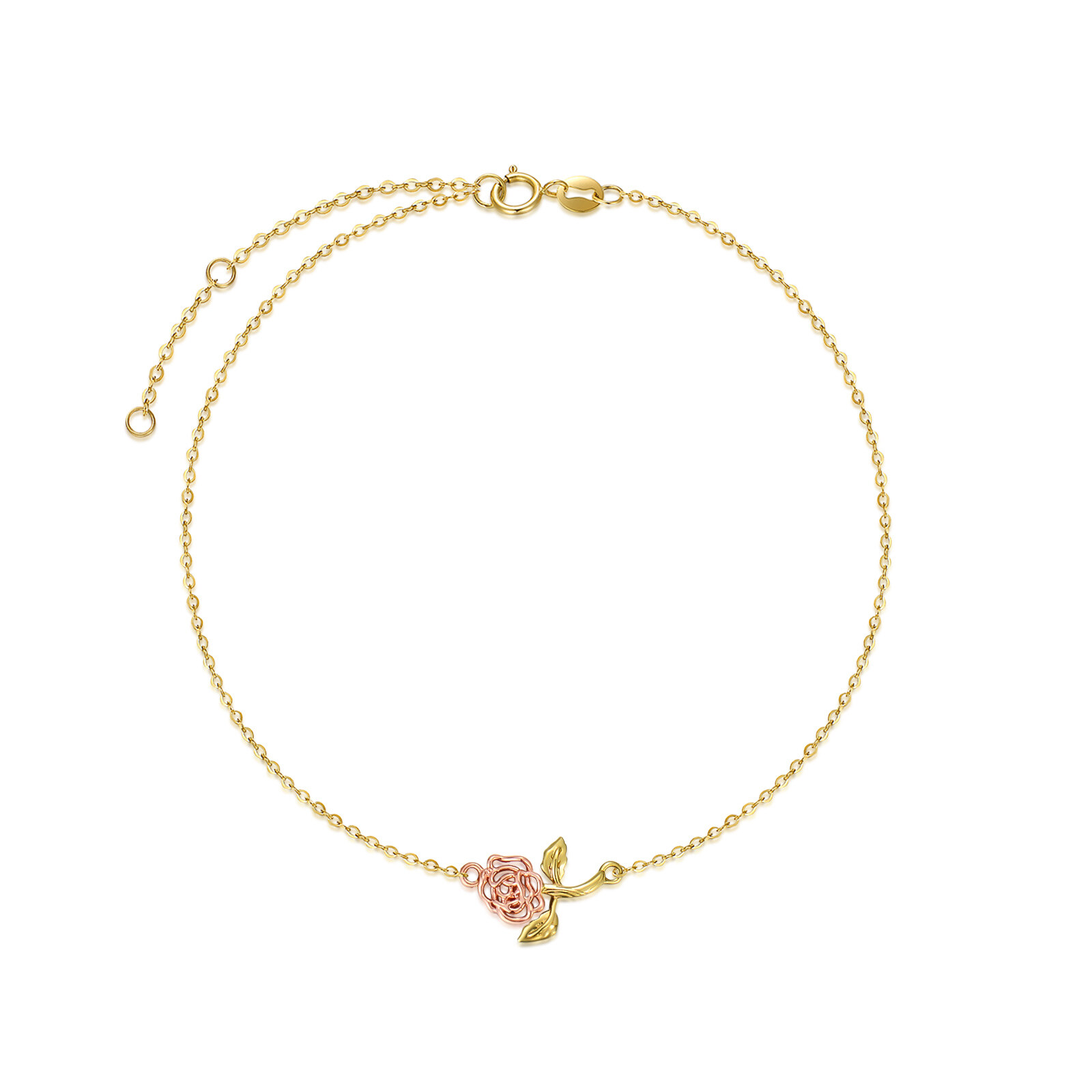 14K Two-Tone Rose S… - image
