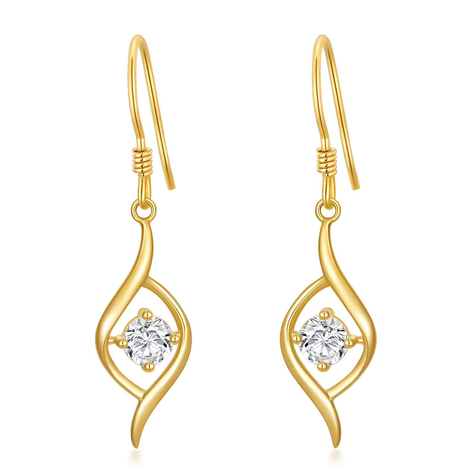 14K Gold Round Mois… - image