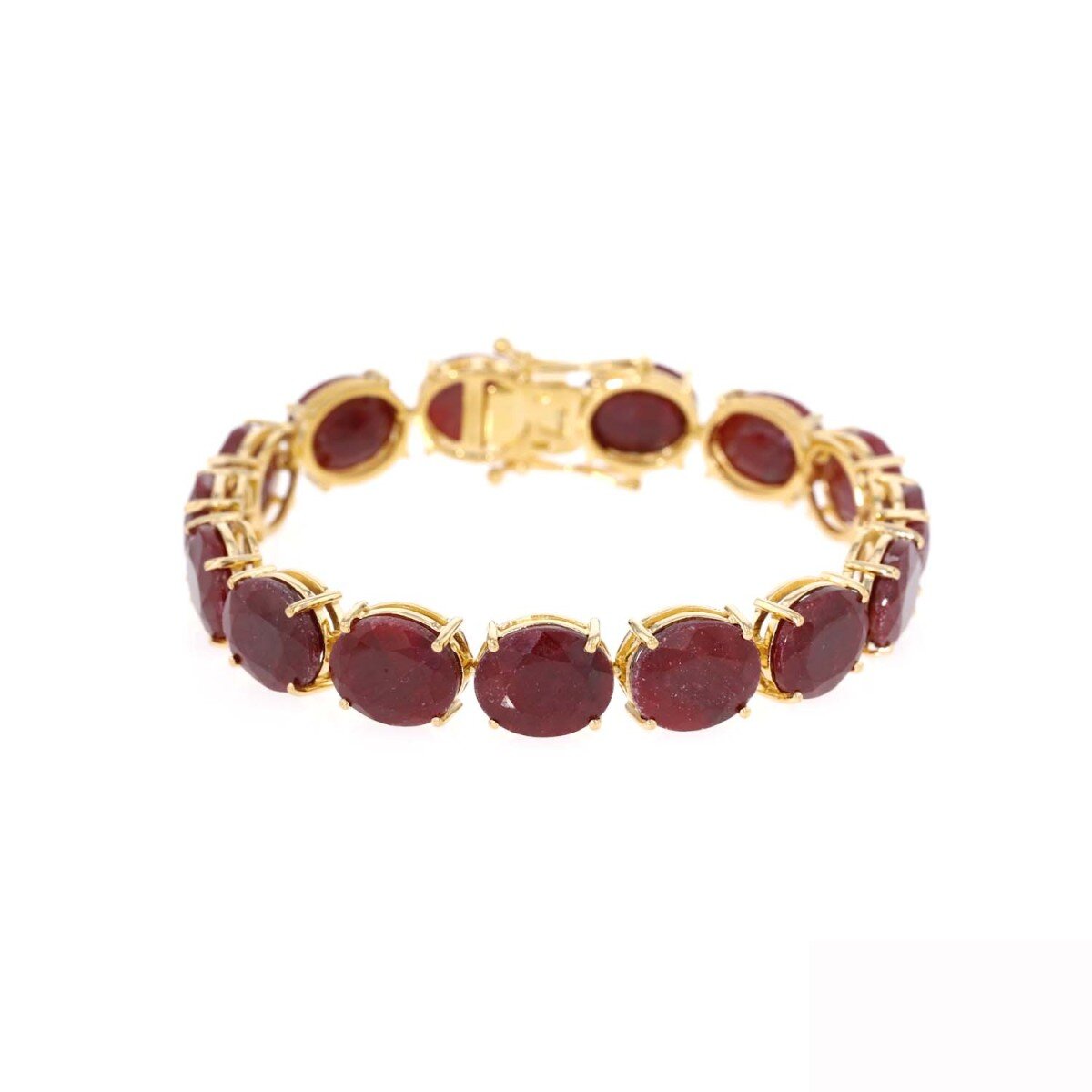 14K Gold Ruby Grandmother & Mother Chain Bracelet-3