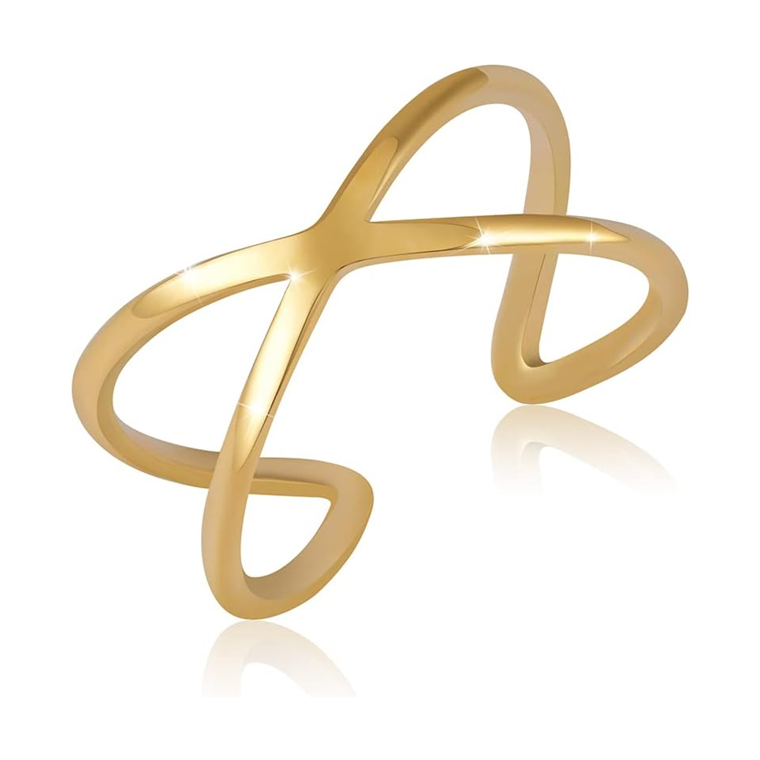 Gold Vermeil X-Shap… - image