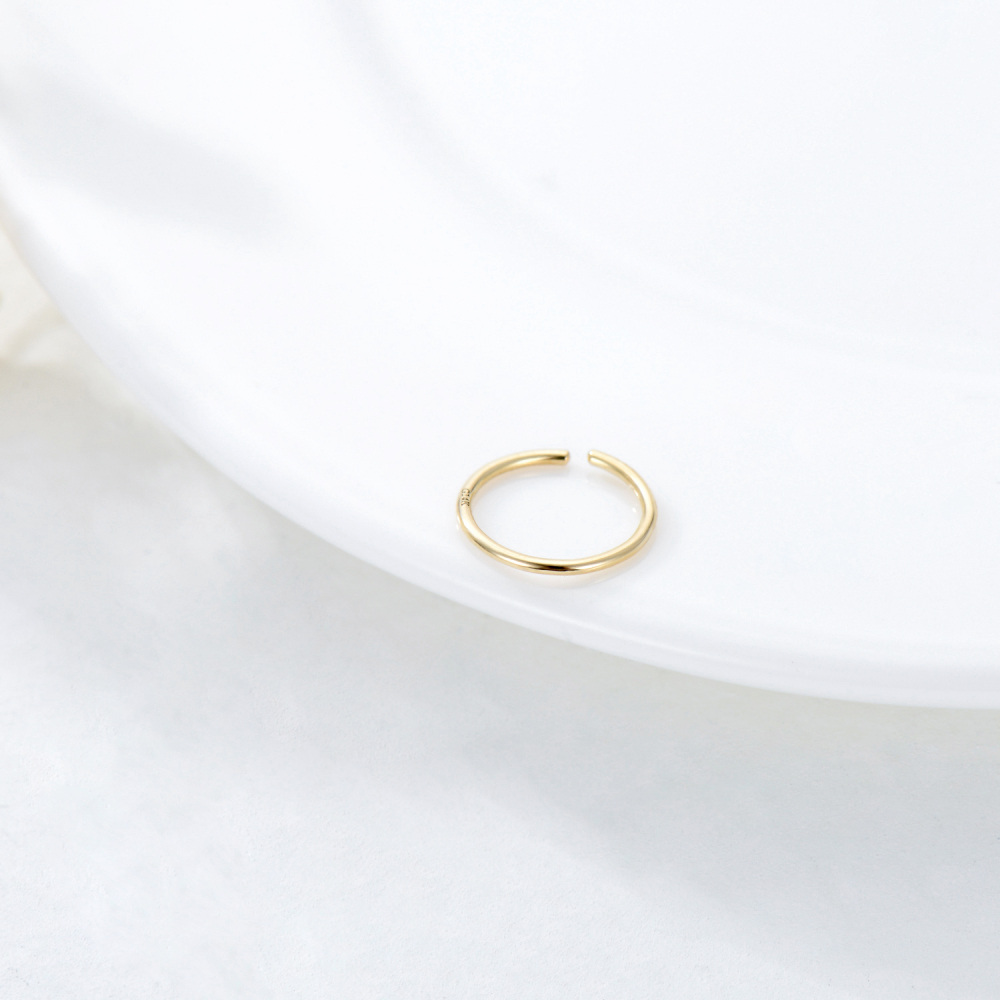 10K Gold Sisters Nose Ring-4