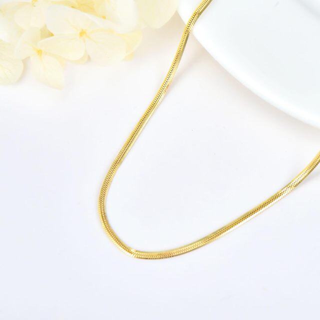 14K gouden slangenketting ketting-3