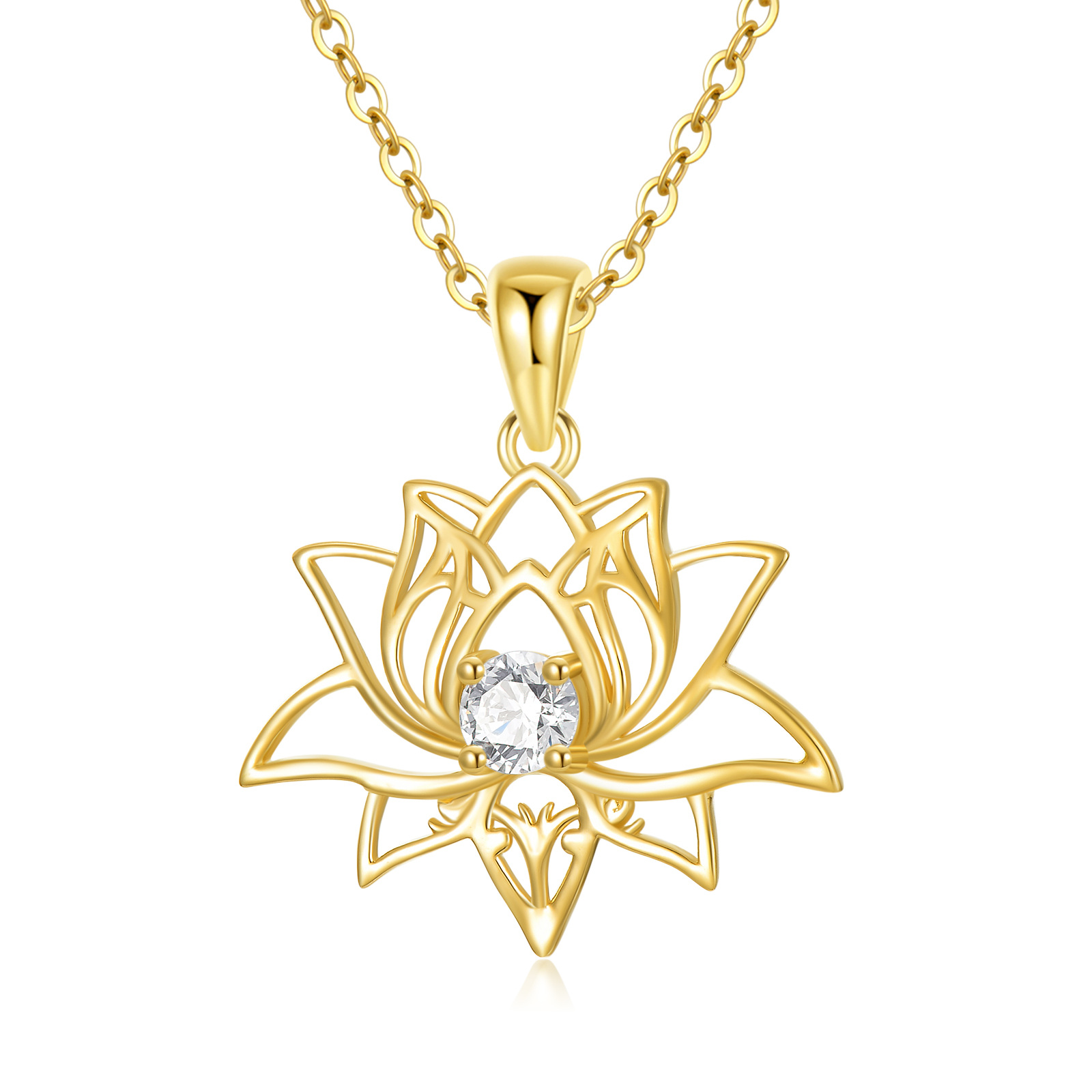14K Gold Cubic Zirc… - image