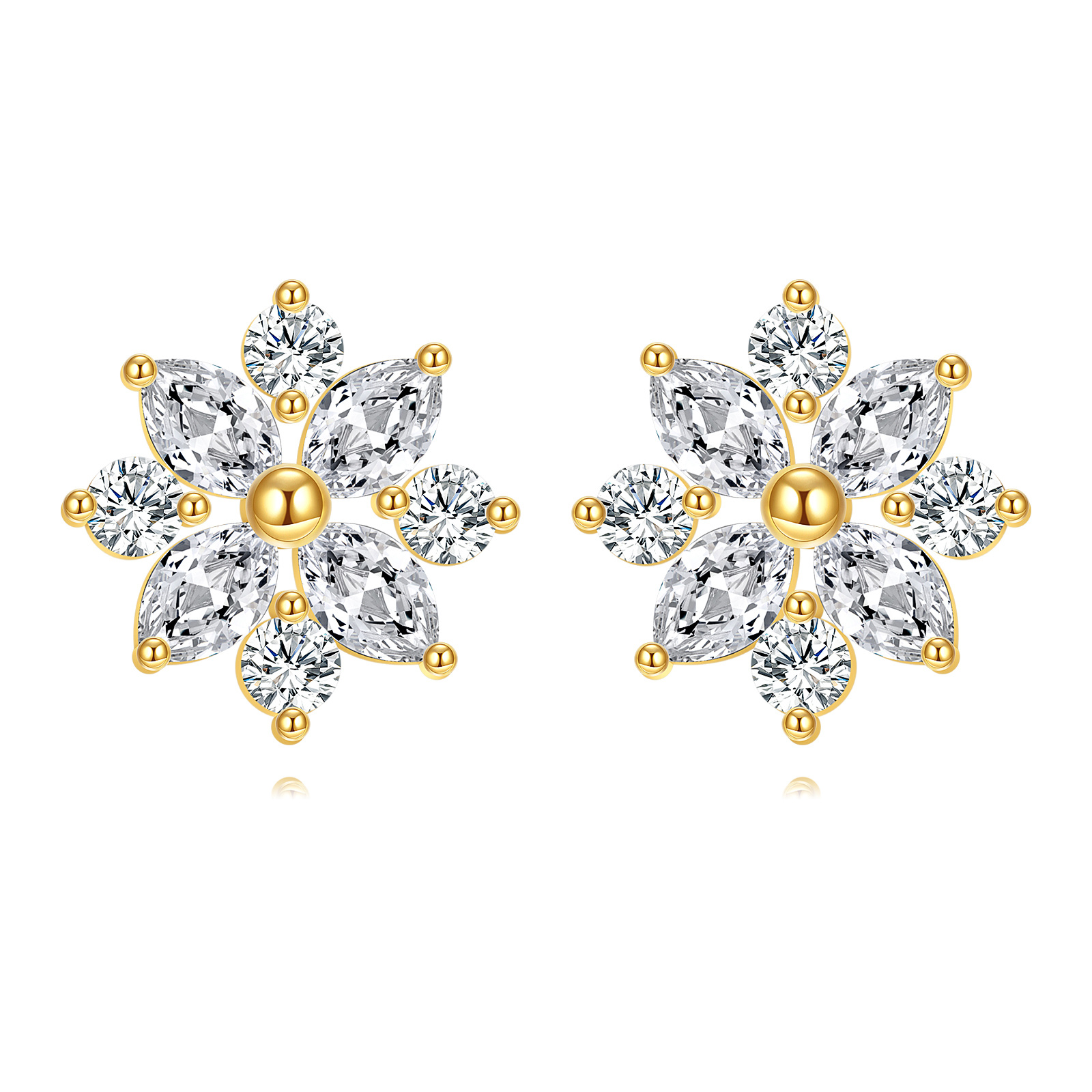 14K Gold Cubic Zirc… - image