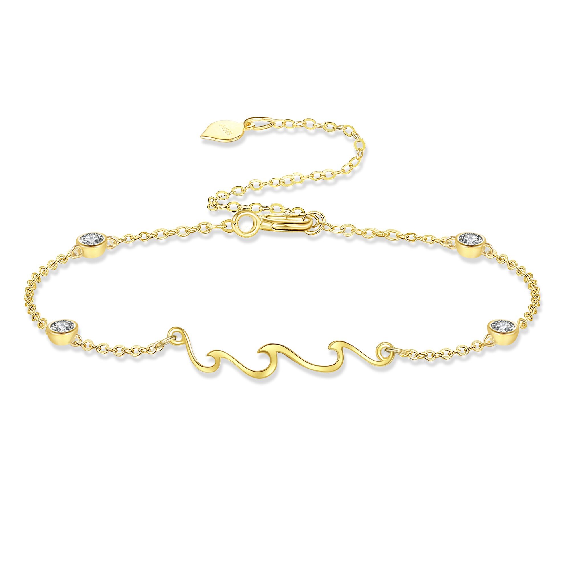 14K Gold Cubic Zirc… - image