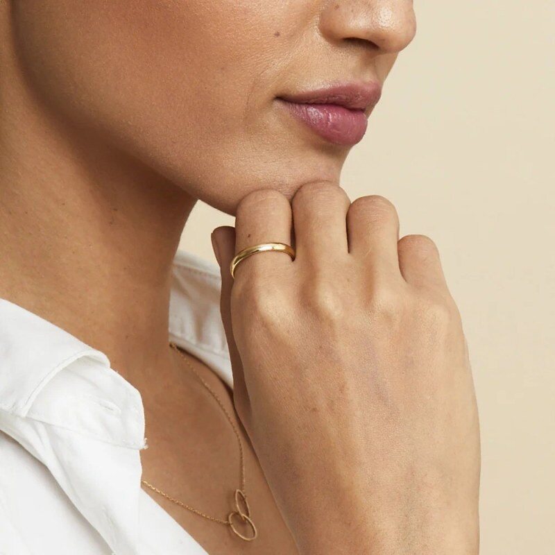 10K-Gold-stapelbarer Ring-2