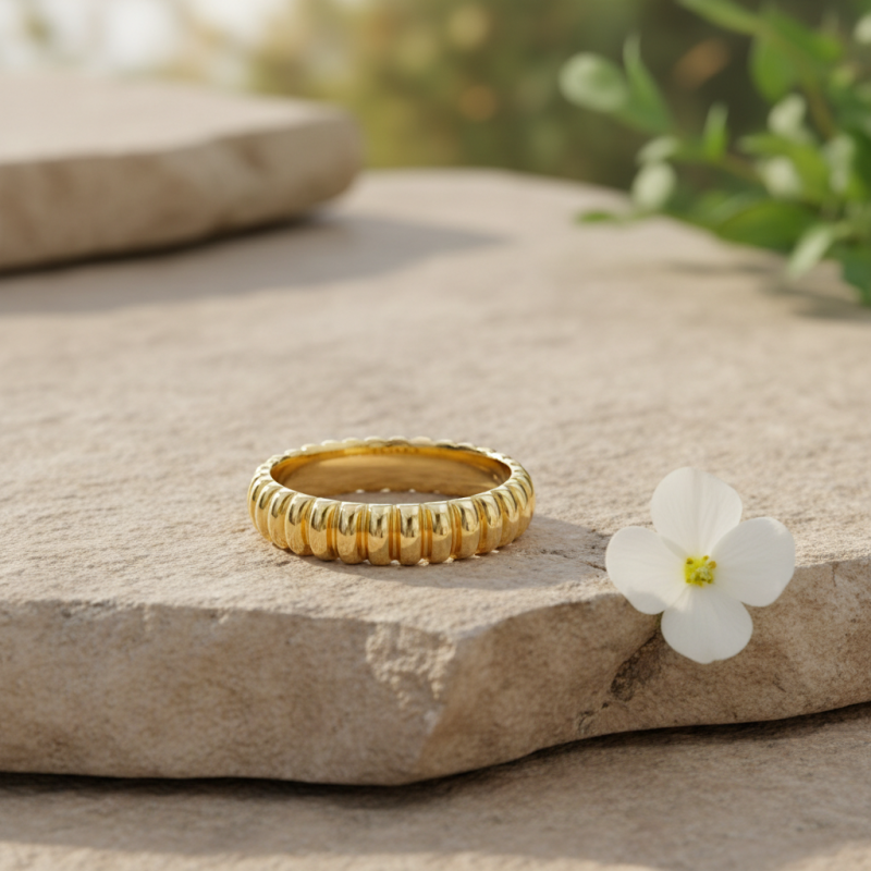 Anillo Apilable de Oro 14K-3