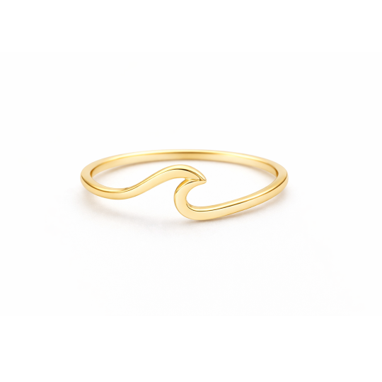 14K Gold Stackable Ring