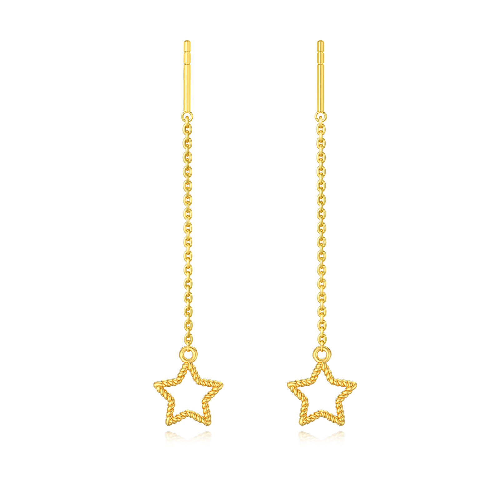 14K Gold Star Drop … - image