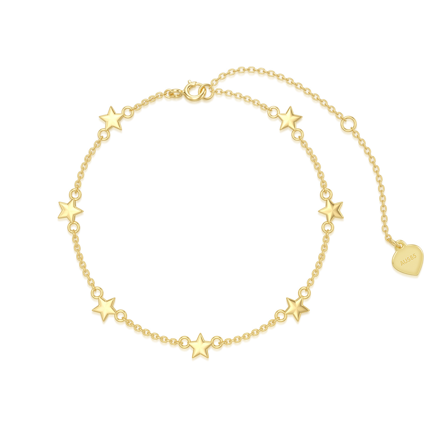 14K Gold Star Charm… - image