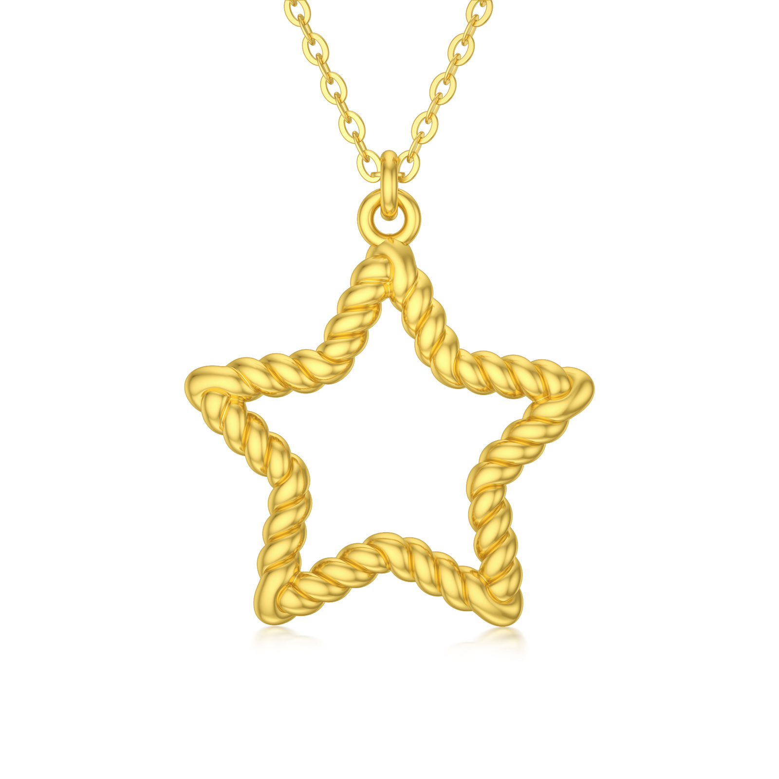 14K Gold Star Penda… - image