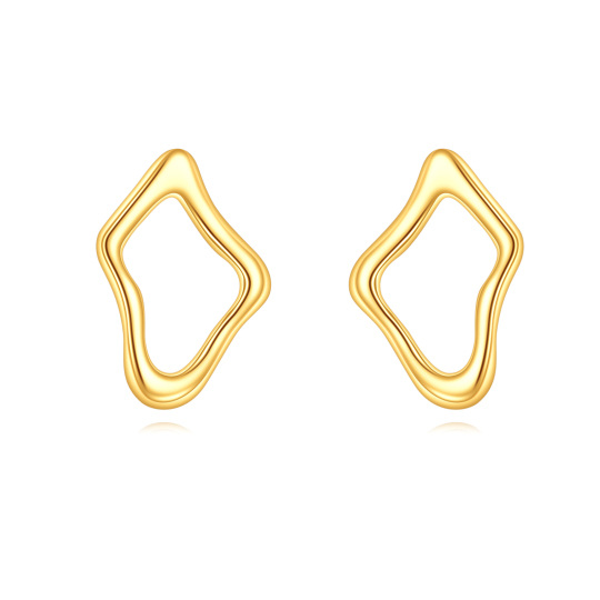 14K Gold Stud Earrings