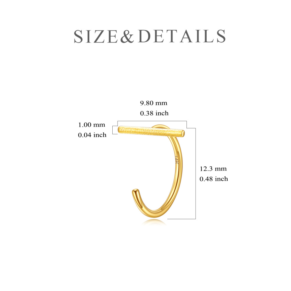 10K Gold Stud Earrings-3
