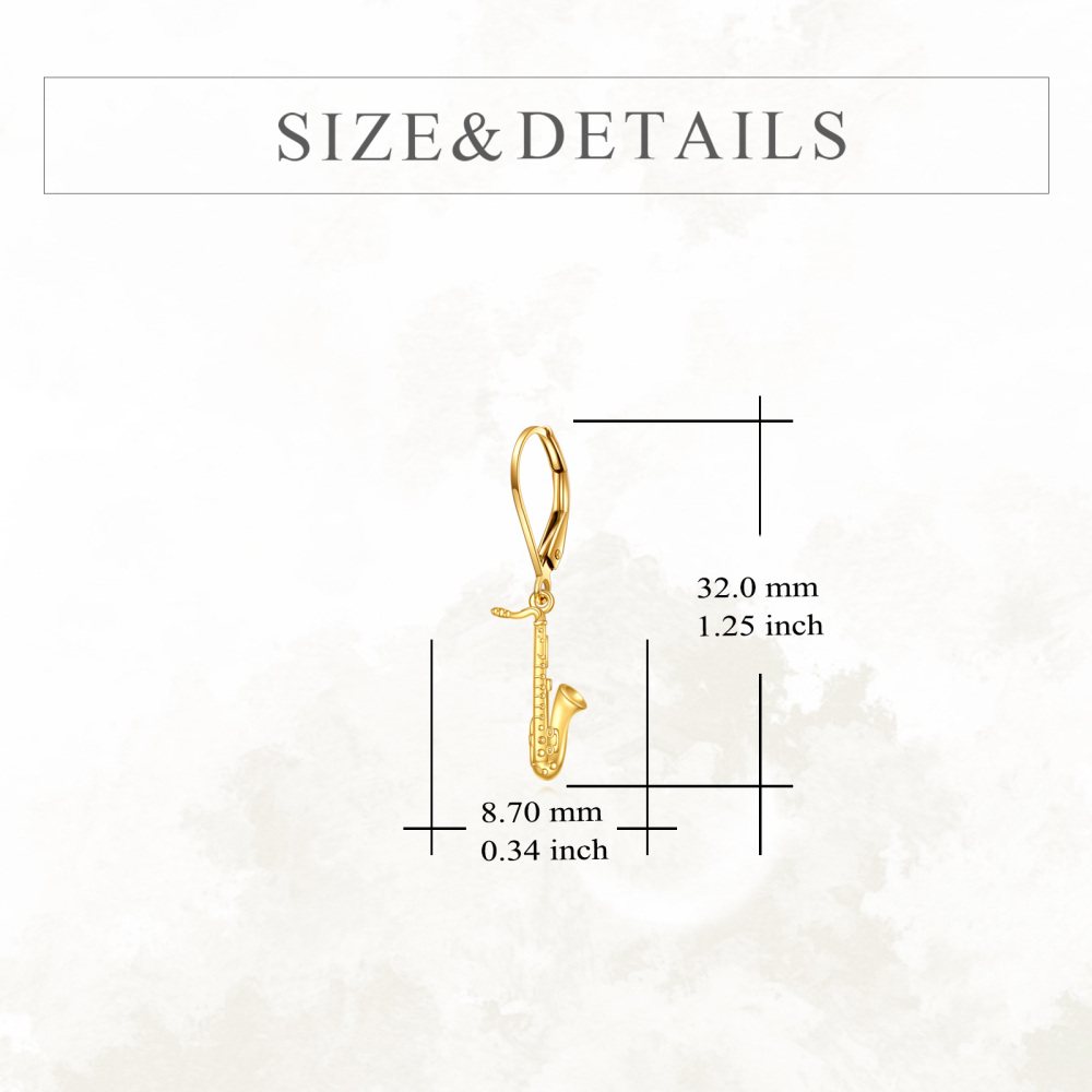 9K Gold Texas Boots Drop Earrings-5