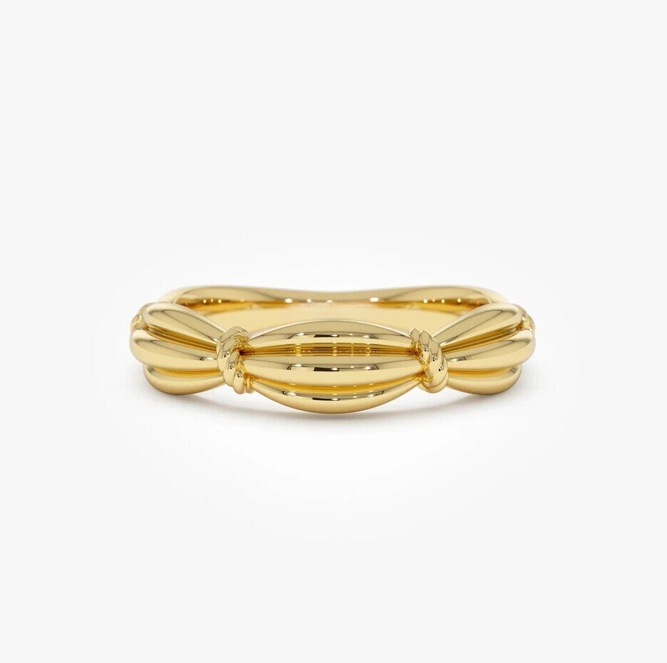 14K Gold Textured K… - image