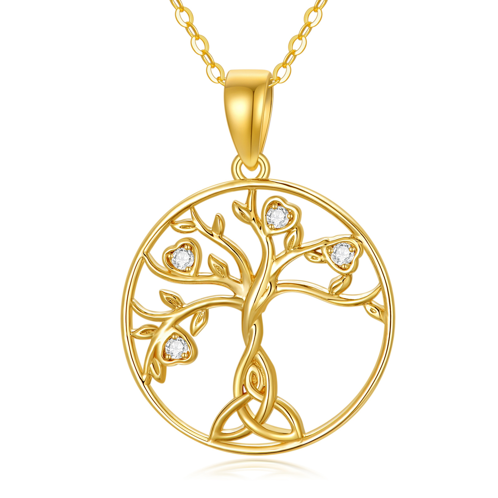 14K Gold Cubic Zirc… - image