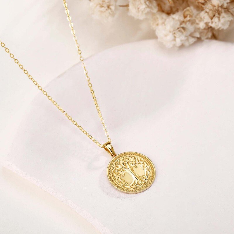 Collier pendentif Arbre de Vie en or 18 carats-3