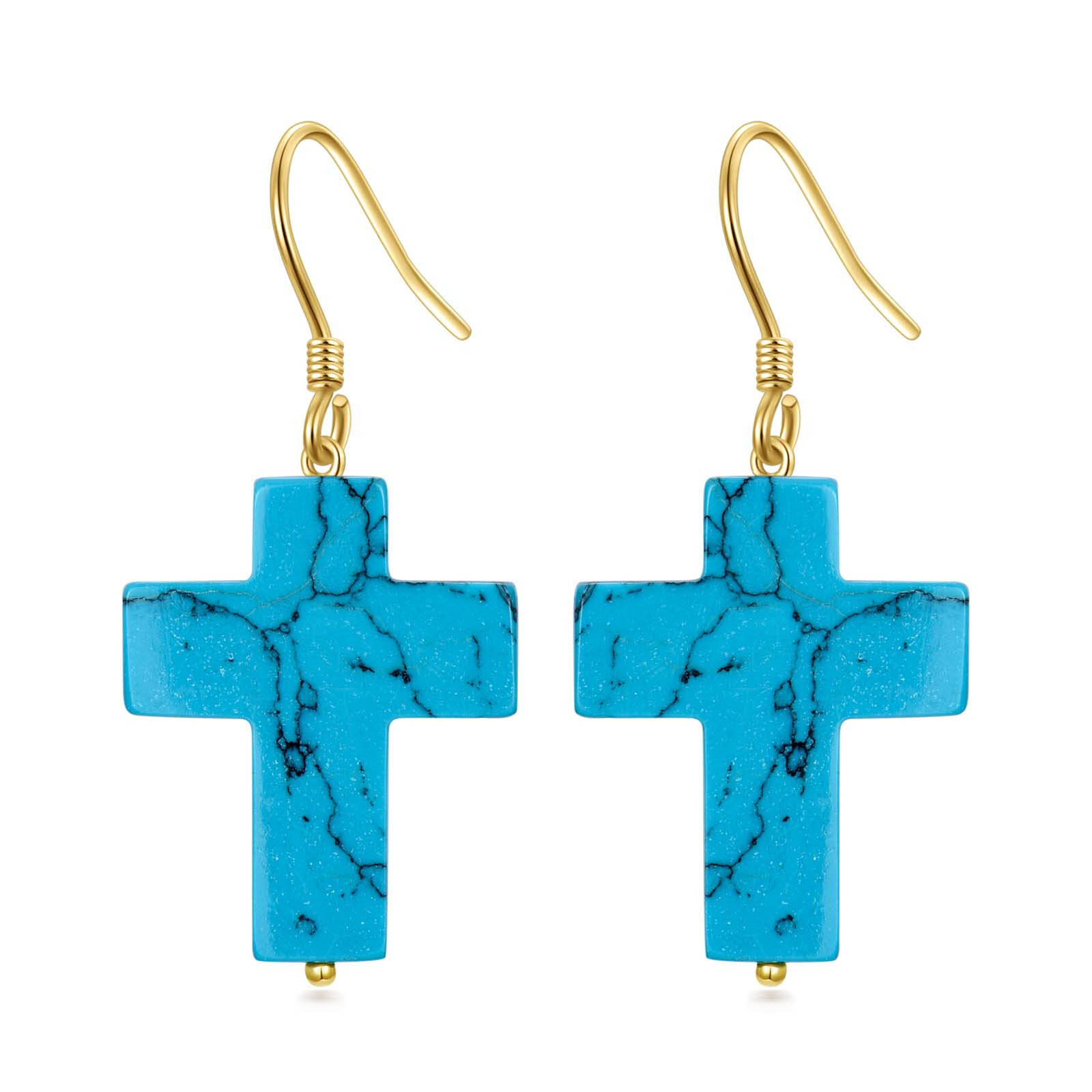 14K Gold Turquoise … - image