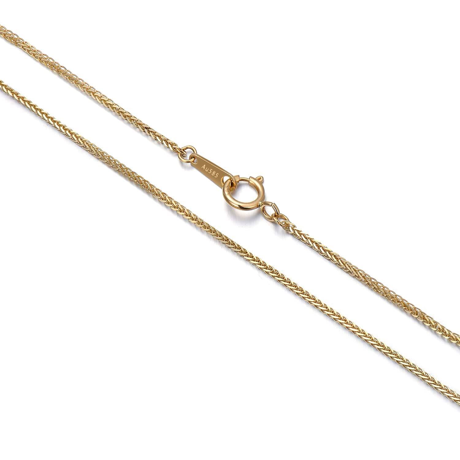 14K Gold Wheat Chai… - image
