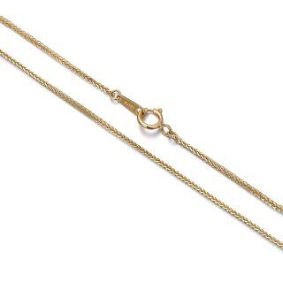 10K Gold Wheat Chain Necklace-5