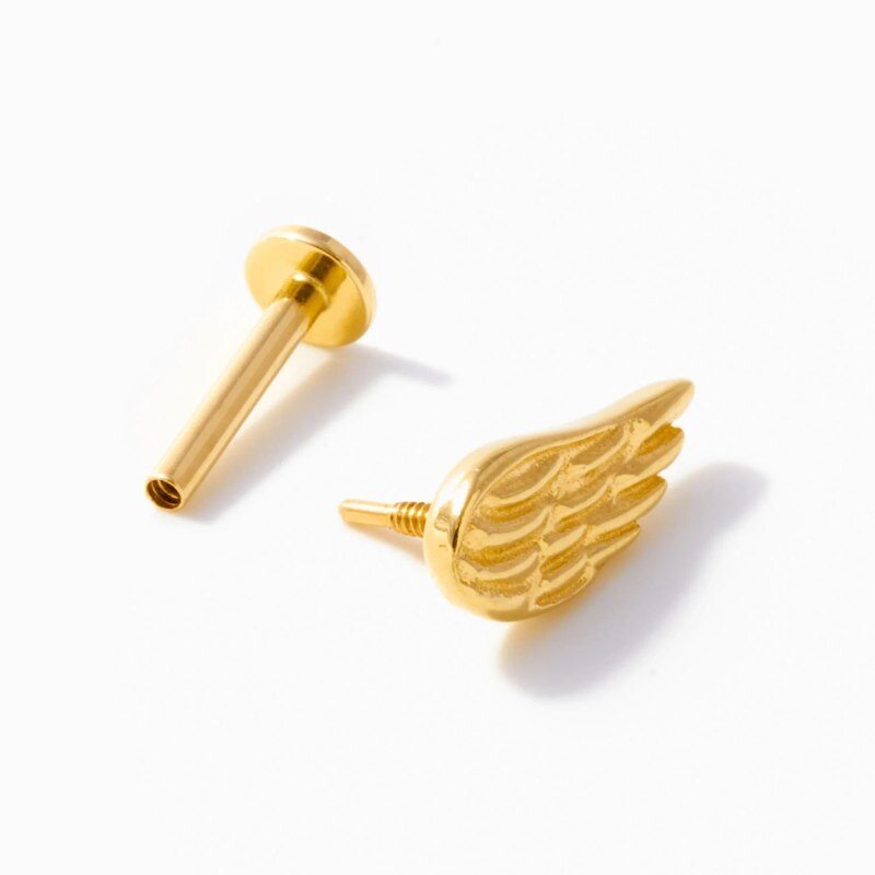 18K-Gold-Flügel-Helix-Steckerohrringe-3