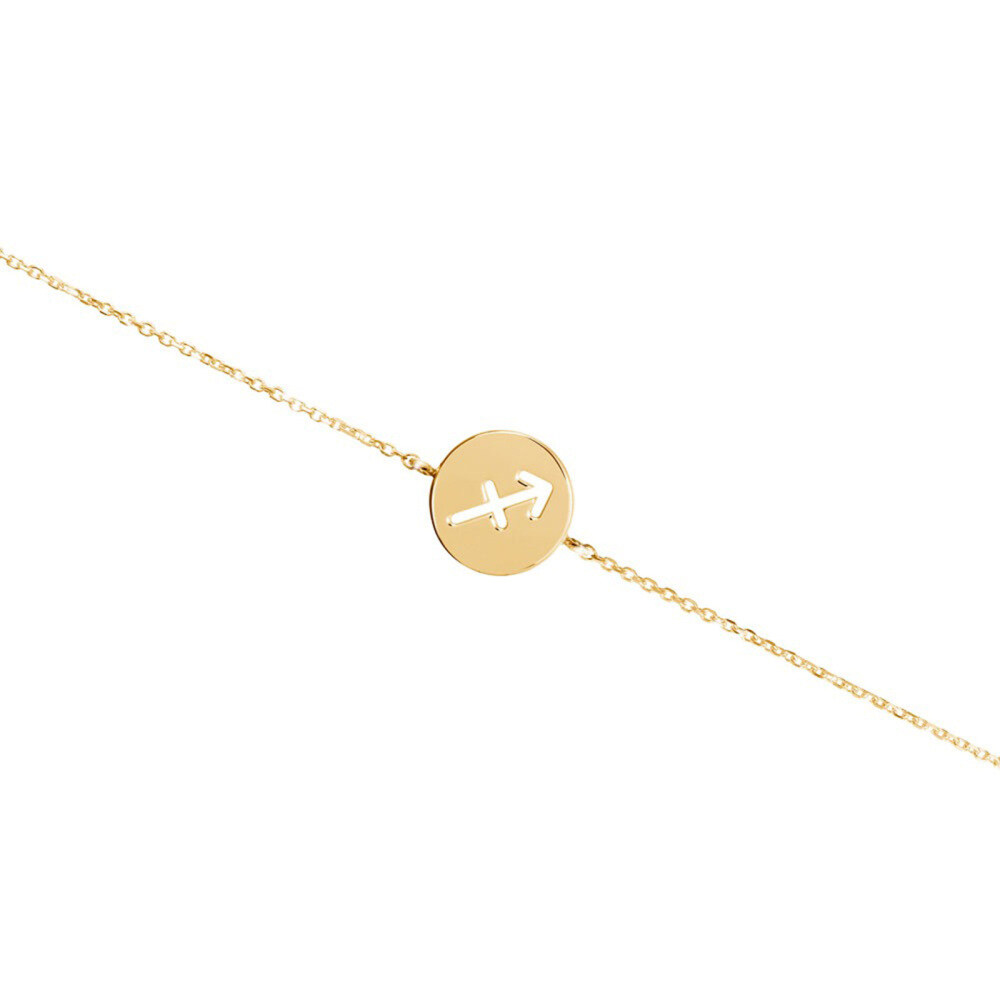 14K Gold Zodiac Sign Bracelet-1