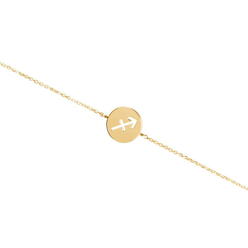 18K Gold Zodiac Sign Bracelet-1